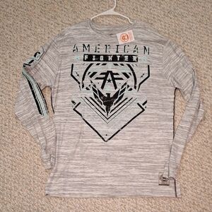 American Fighter Heather Gray Graphic Tee